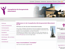 Tablet Screenshot of ev-kirche-allmersbach.de